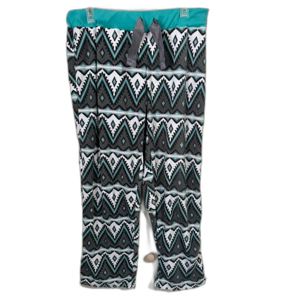 Magellan Outdoors Size Large Pajama Pants (green gray black white)